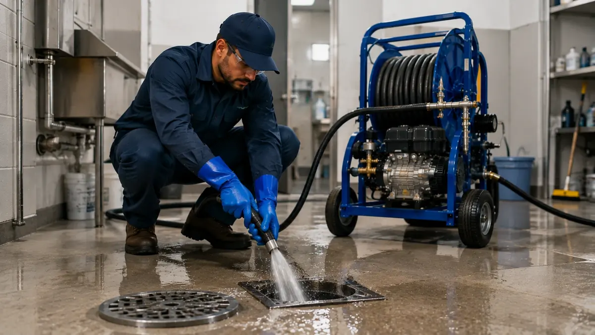 Floor Drain Hydro Jet Cleaning in Ivanhoe