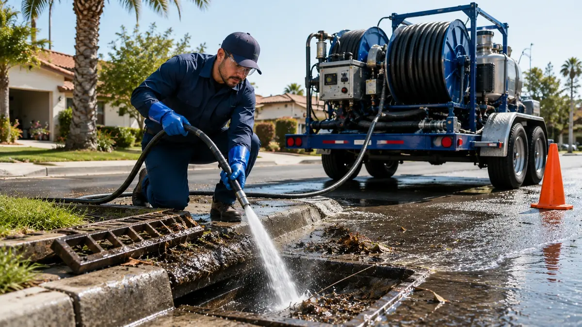 Storm Drain Hydro Jet Cleaning in Ivanhoe